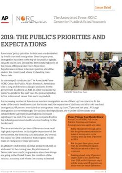 2019: THE PUBLIC'S PRIORITIES AND EXPECTATIONS - AP-NORC Center