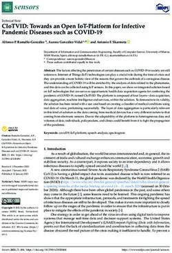 CIOTVID: TOWARDS AN OPEN IOT-PLATFORM FOR INFECTIVE PANDEMIC DISEASES SUCH AS COVID-19