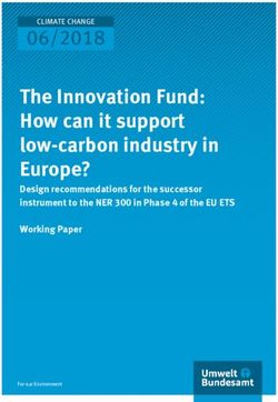 The Innovation Fund: How can it support low-carbon industry in Europe? 06/2018 - Design recommendations for the successor instrument to the NER ...