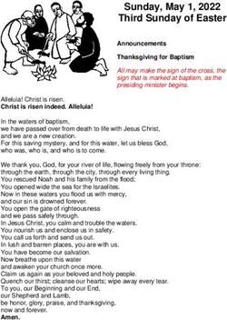 Third Sunday of Easter - Sunday, May 1, 2022 - Trinity Lutheran Congregation