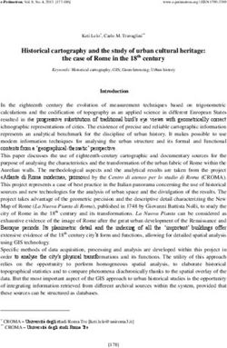 Historical cartography and the study of urban cultural heritage