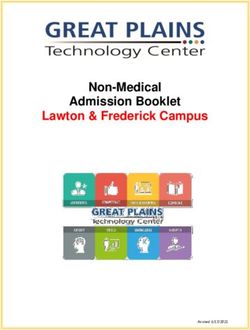 Non-Medical Admission Booklet Lawton & Frederick Campus