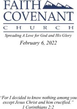 February 6, 2022 - "For I decided to know nothing among you except Jesus Christ and him crucified." 1 Corinthians 2:2 - Faith Covenant Church