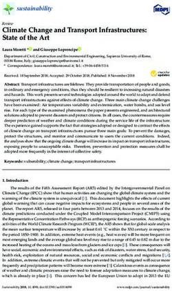 Climate Change and Transport Infrastructures: State of the Art - MDPI