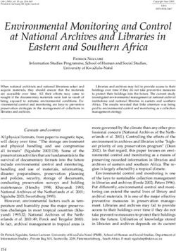 Environmental Monitoring and Control at National Archives and Libraries in Eastern and Southern Africa