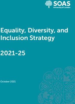 Equality, Diversity, and Inclusion Strategy 2021-25 - October 2021 - SOAS ...