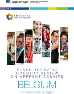 BELGIUM FLASH THEMATIC COUNTRY REVIEW ON APPRENTICESHIPS - French-speaking region - Cedefop