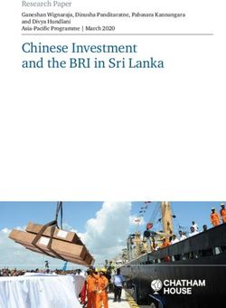 Chinese Investment and the BRI in Sri Lanka - Research Paper Ganeshan Wignaraja, Dinusha Panditaratne, Pabasara Kannangara and Divya Hundlani ...