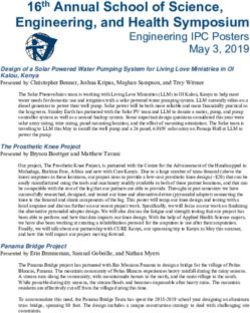 Engineering, and Health Symposium - Engineering IPC Posters May 3, 2019