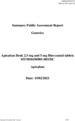 Summary Public Assessment Report Generics Apixaban Denk 2.5 mg and 5 mg film-coated tablets - MT/H/0438/001-002/DC Apixaban Date: 15/02/2021