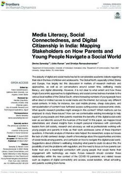 Media Literacy, Social Connectedness, and Digital Citizenship in India: Mapping Stakeholders on How Parents and Young People Navigate a Social ...