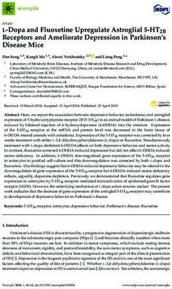 L-Dopa and Fluoxetine Upregulate Astroglial 5-HT2B Receptors and Ameliorate Depression in Parkinson's Disease Mice - MDPI
