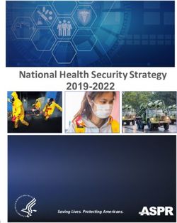 National Health Security Strategy 2019-2022 - Saving Lives. Protecting Americans - PHE.gov