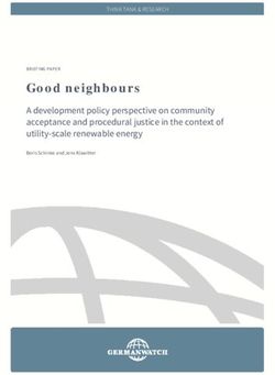 Good neighbours A development policy perspective on community acceptance and procedural justice in the context of utility-scale renewable energy ...