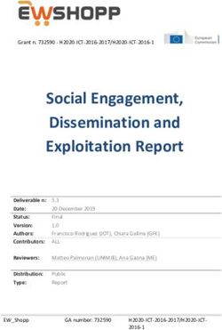 Social Engagement, Dissemination and Exploitation Report - Ew-Shopp