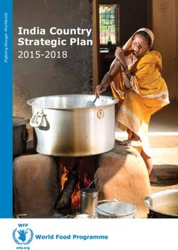 India Country Strategic Plan 2015-2018 - WFP