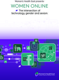 WOMEN ONLINE technology, gender and sexism The intersection of - Women's Health East presents: Women's Health East