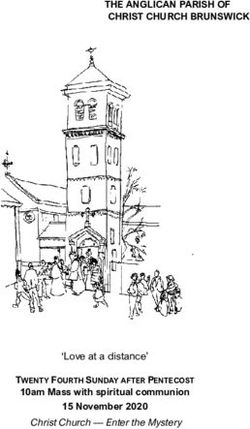 THE ANGLICAN PARISH OF CHRIST CHURCH BRUNSWICK - 'Love at a distance' TWENTY FOURTH SUNDAY AFTER PENTECOST