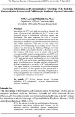 Harnessing Information and Communication Technology (ICT) Tools for Communication Research and Publishing in Southeast Nigerian Universities WOGU ...