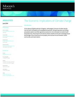 The Economic Implications of Climate Change - Moody's Analytics