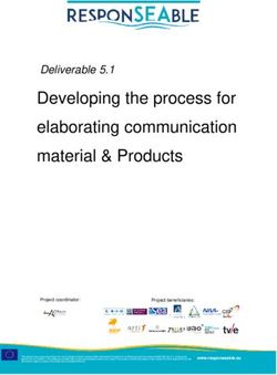 Developing the process for elaborating communication material & Products