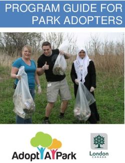 PROGRAM GUIDE FOR PARK ADOPTERS