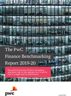 THE PWC FINANCE BENCHMARKING REPORT 2019-20 - TOP-PERFORMING FINANCE FUNCTIONS ARE KEEPING AUTOMATION HIGH ON THEIR AGENDAS, BUT IT'S JUST THE ...