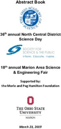 Abstract Book Science Day & Engineering Fair - 36th annual North Central District - Ohio State Marion