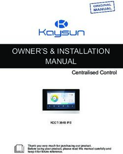 OWNER'S & INSTALLATION MANUAL - Centralised Control - Kaysun
