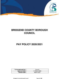 BRIDGEND COUNTY BOROUGH COUNCIL PAY POLICY 2020/2021 - Bridgend County ...