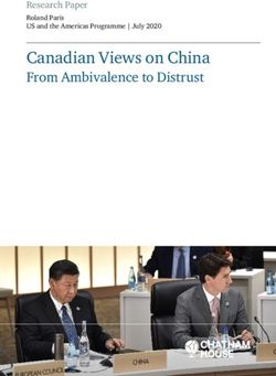 Canadian Views on China - From Ambivalence to Distrust Research Paper - Konrad-Adenauer-Stiftung