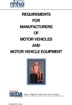 REQUIREMENTS FOR MANUFACTURERS OF MOTOR VEHICLES AND MOTOR VEHICLE EQUIPMENT - NHTSA