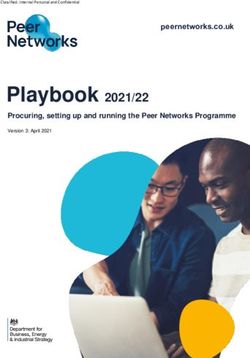 Playbook 2021/22 peernetworks.co.uk Procuring, setting up and running the Peer Networks Programme - SEMLEP