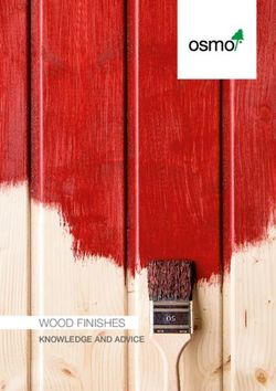 WOOD FINISHES KNOWLEDGE AND ADVICE - Osmo UK