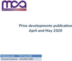 Price developments publication - April and May 2020 Publication date Document reference MCA/R/20-3880 - Malta ...