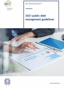 2021 public debt management guidelines - By directorate II - Dipartimento ...