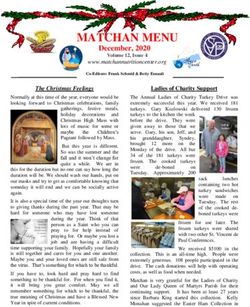 MATCHAN MENU December, 2020 - Matchan Nutrition Center