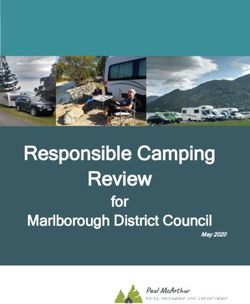 Responsible Camping Review - for Marlborough District Council - Marlborough District ...