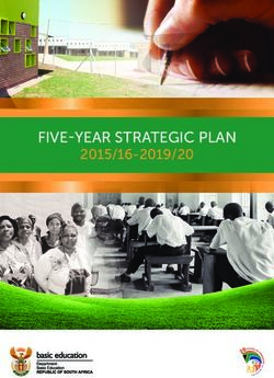 FIVE-YEAR STRATEGIC PLAN 2015/16-2019/20 - Parliamentary Monitoring Group
