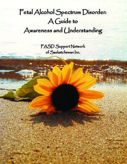 Fetal Alcohol Spectrum Disorder: A Guide to Awareness and Understanding - FASD Support Network of Saskatchewan Inc.