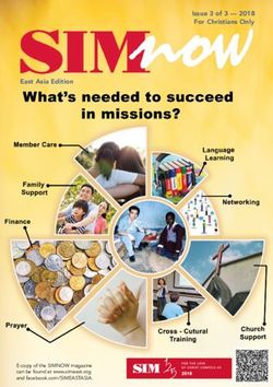 E-copy of the SIMNOW magazine can be found at www.simeast.org and facebook.com/SIMEASTASIA - SIM East Asia 欢迎