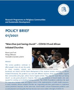 POLICY BRIEF 01/2021 - Religiöse Gemeinschaften und ...