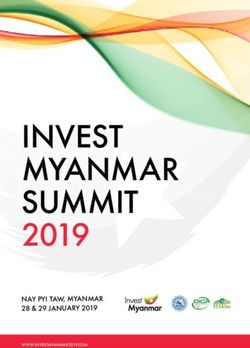INVEST MYANMAR SUMMIT 2019 - NAY PYI TAW, MYANMAR 28 & 29 JANUARY 2019 WWW.INVESTMYANMAR2019.COM - Invest Myanmar Summit ...