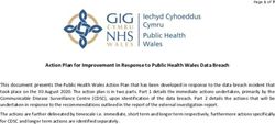 Action Plan for Improvement in Response to Public Health Wales Data Breach