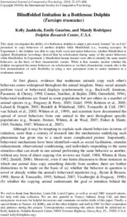 Blindfolded Imitation in a Bottlenose Dolphin