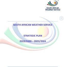 SOUTH AFRICAN WEATHER SERVICE STRATEGIC PLAN 2019/2020 - 2023/2024 - AWS