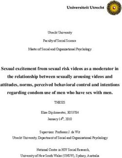 Sexual excitement from sexual risk videos as a moderator in the relationship between sexually arousing videos and attitudes, norms, perceived ...