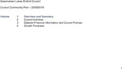 Volume Overview and Summary Council Activities Detailed Financial Information and Council Policies Growth Forecasts