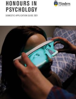 HONOURS IN PSYCHOLOGY - Flinders University