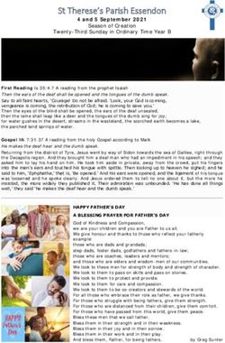 St Therese's Parish Essendon - 4 and 5 September 2021